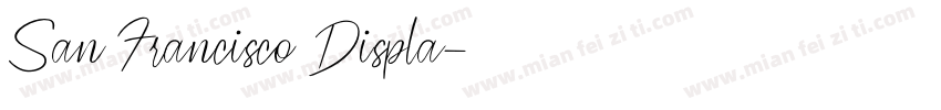 San Francisco Displa字体转换